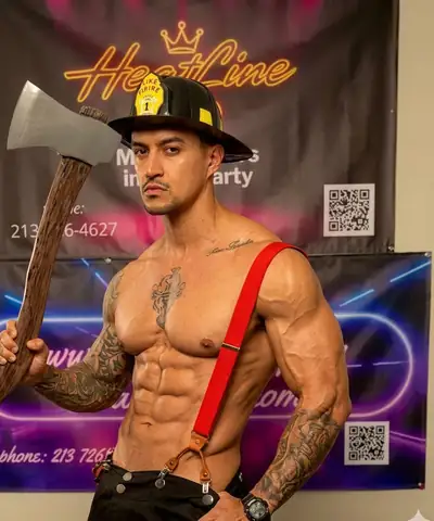 Firefighter entertainer costume in Temecula