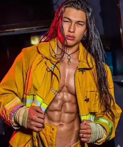 Male stripper fireman costume in Temecula